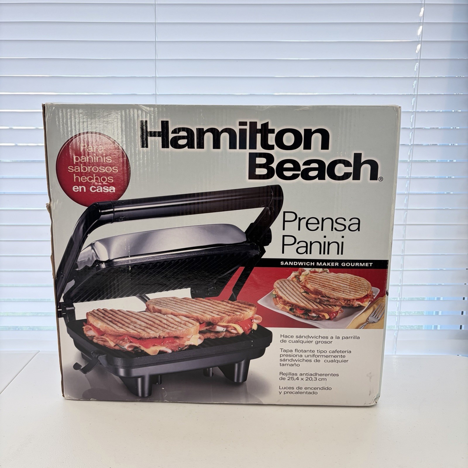 Hamilton Beach 3 In 1 Panini Press And Sandwich Maker NEW 25460z