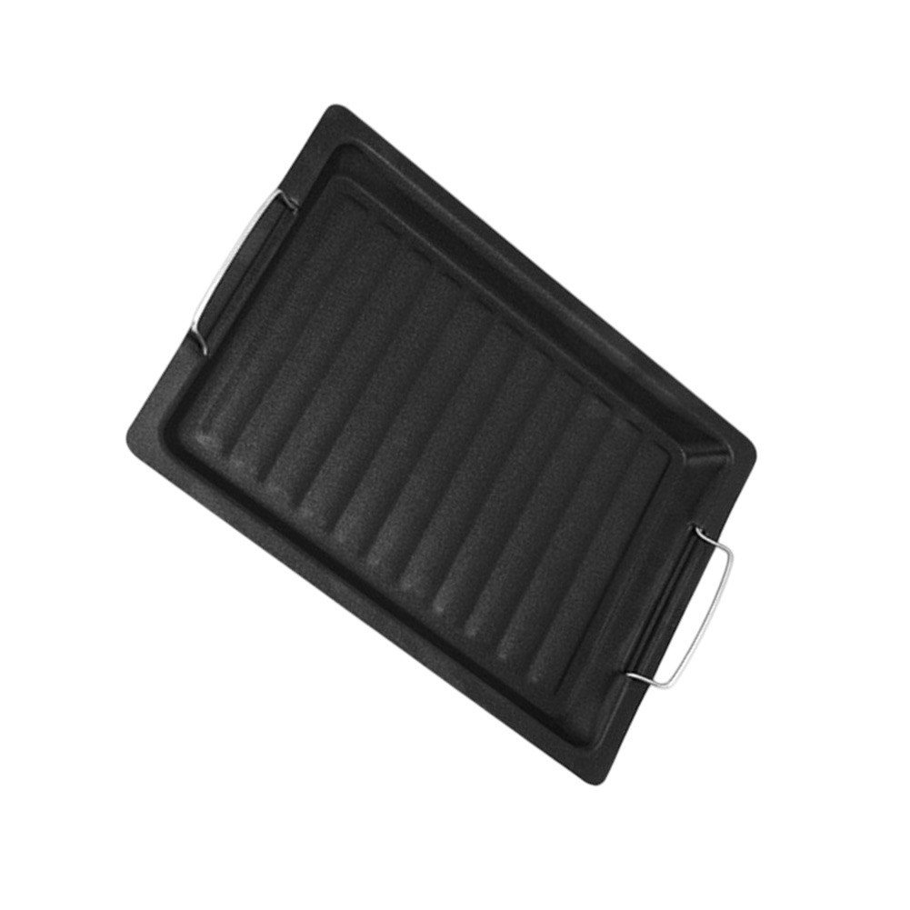BBQ-Suitable Baking Pan 25x30cm Iron Body with Even Heat Distribution Feature
