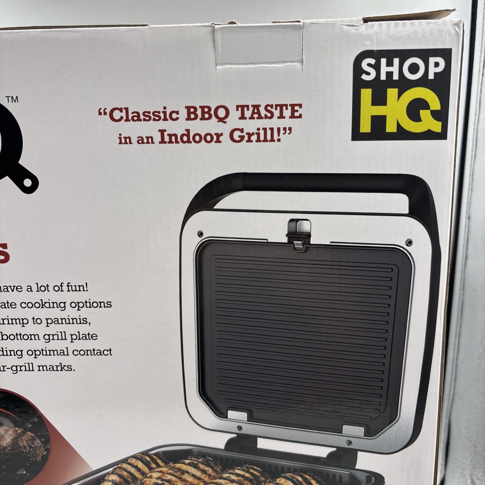 SHAQ 3-in-1 Smokeless Grill And Press Indoor Grill Brand New