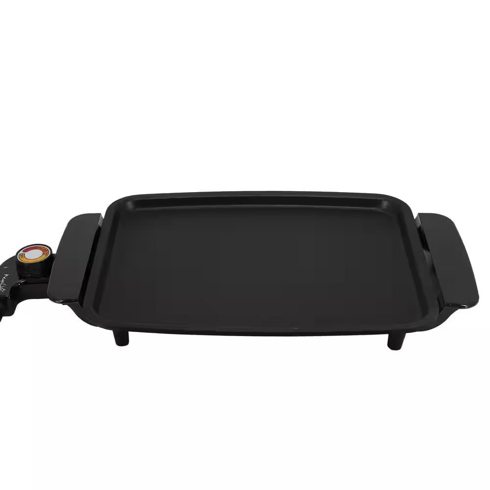 111.6 Sq. In. Black Electric Indoor Grill with Non-Stick Coating