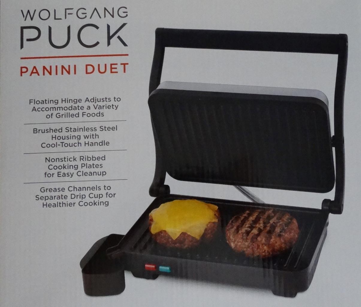 WOLFGANG PUCK PANINI DUET / SANDWICH MAKER – NEW IN BOX