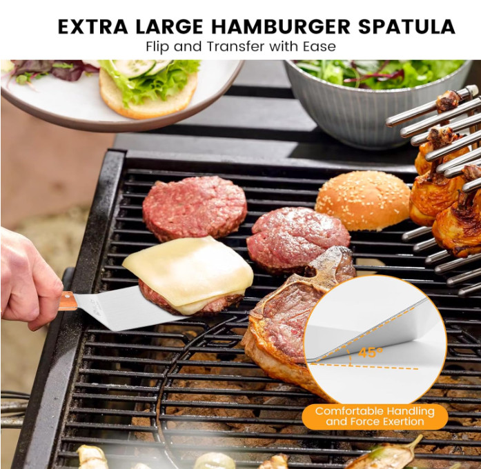 Prensa smash para hamburguesas de acero inoxidable 304 de 6″ para parrilla