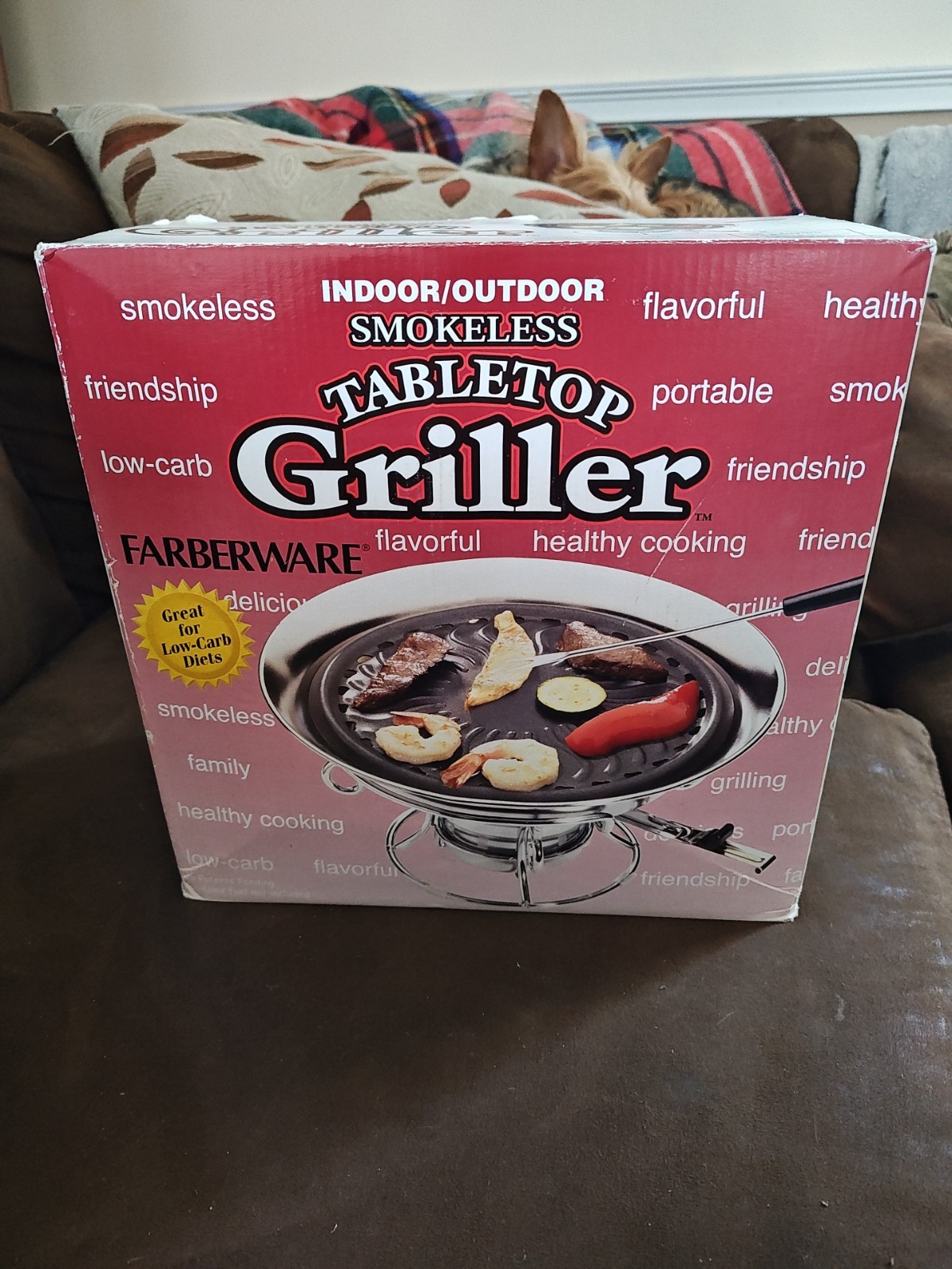 Smokeless Tabletop Griller 3-in-1 Indoor Outdoor Grill Countertop Portable Camp