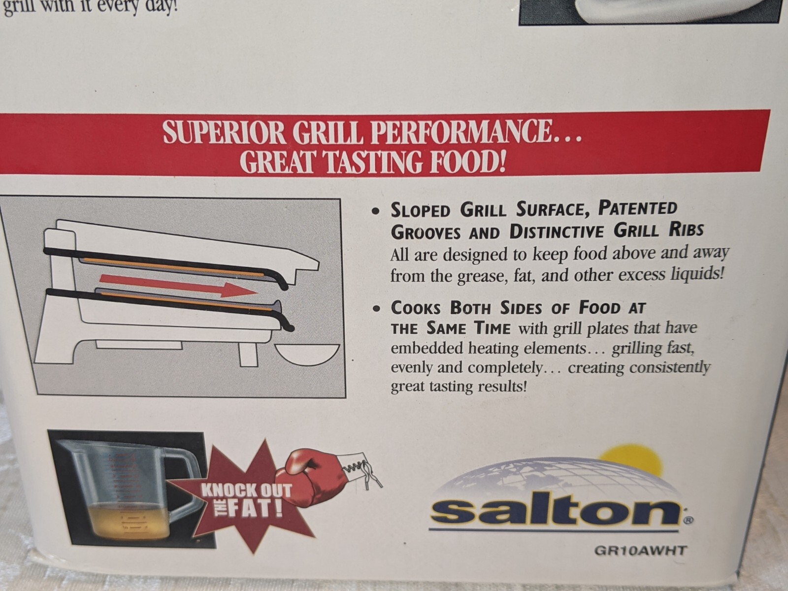 George Foreman Lean Mean Fat Reducing Grilling Machine NIB