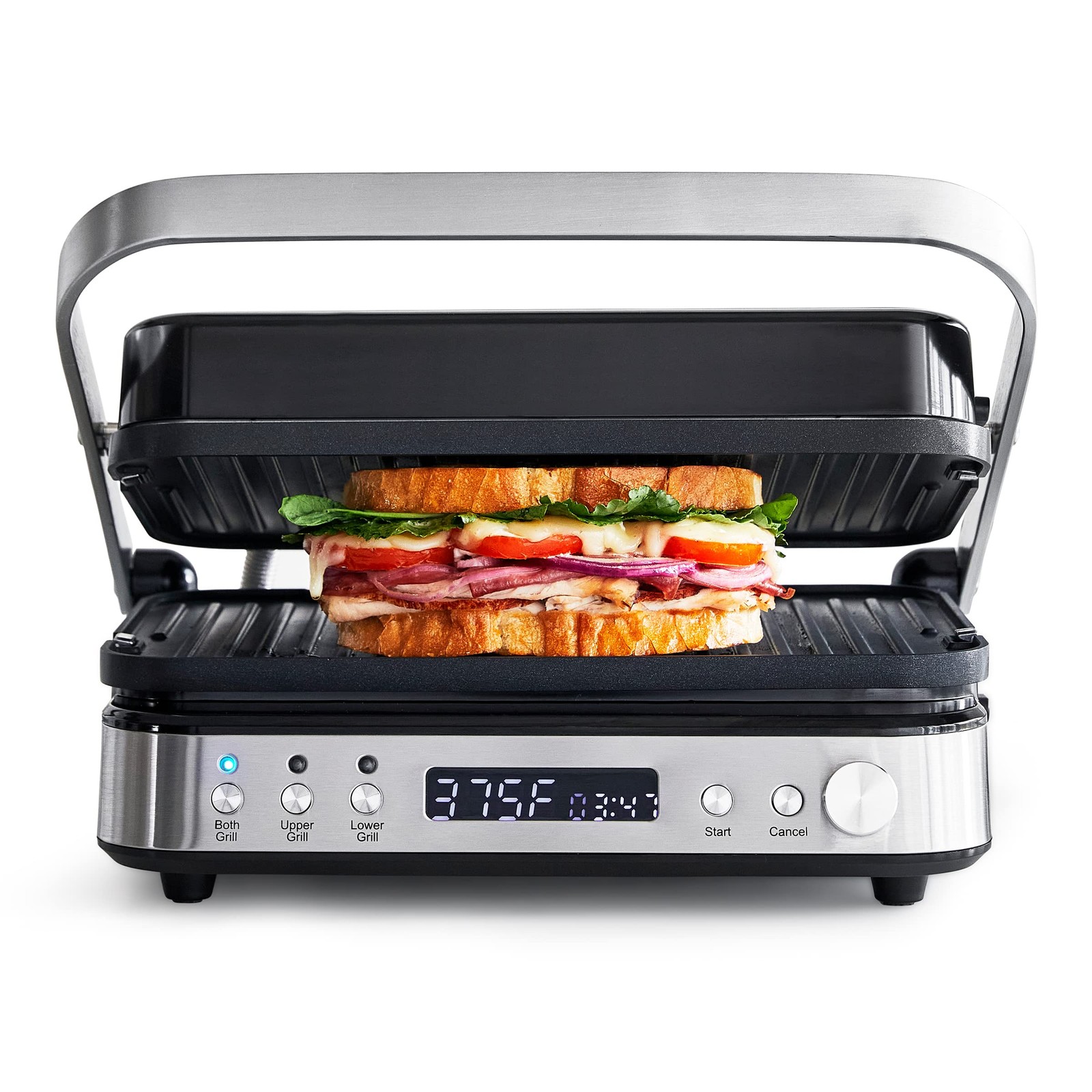 GreenPan Bistro 6 in 1 Contact Grill Griddle Panini Press Nonstick Ceramic