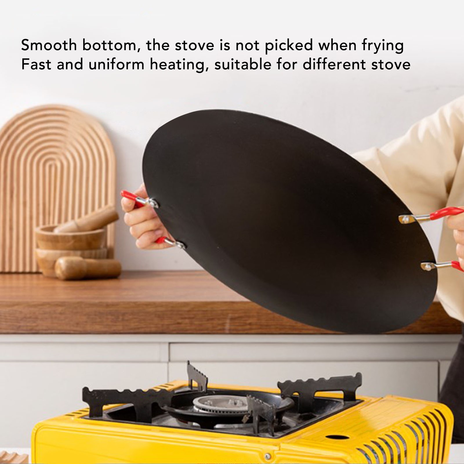 Portable BBQ Grill Flat Pan Lightweight Ideal For Outdoor Use Iron Recommended