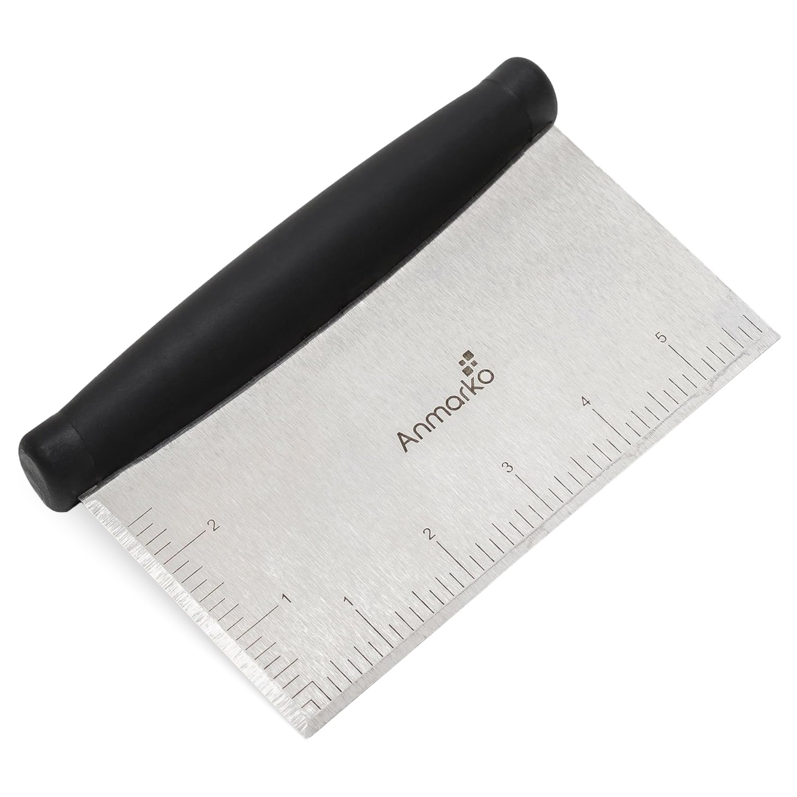 Stainless Steel Metal Griddle 16.5 cm x 10.5 cm, Rubber handle scraper