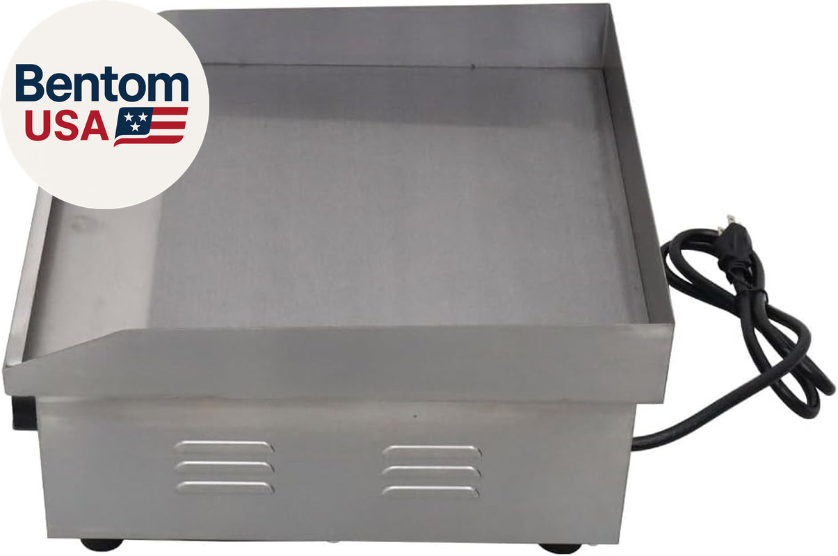 Stainless Steel Flat Griddle Grill, 1.5Kw Commercial Electric Griddle with Preci