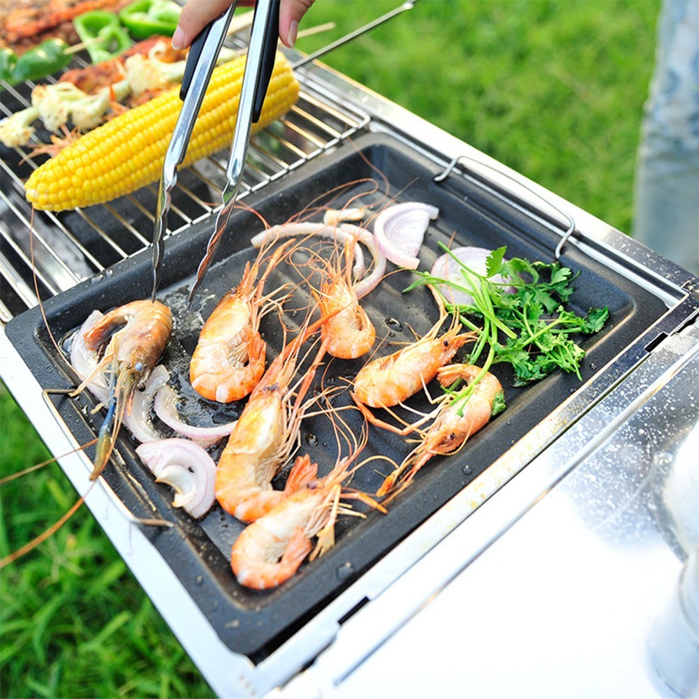 BBQ-Suitable Baking Pan 25x30cm Iron Body with Even Heat Distribution Feature