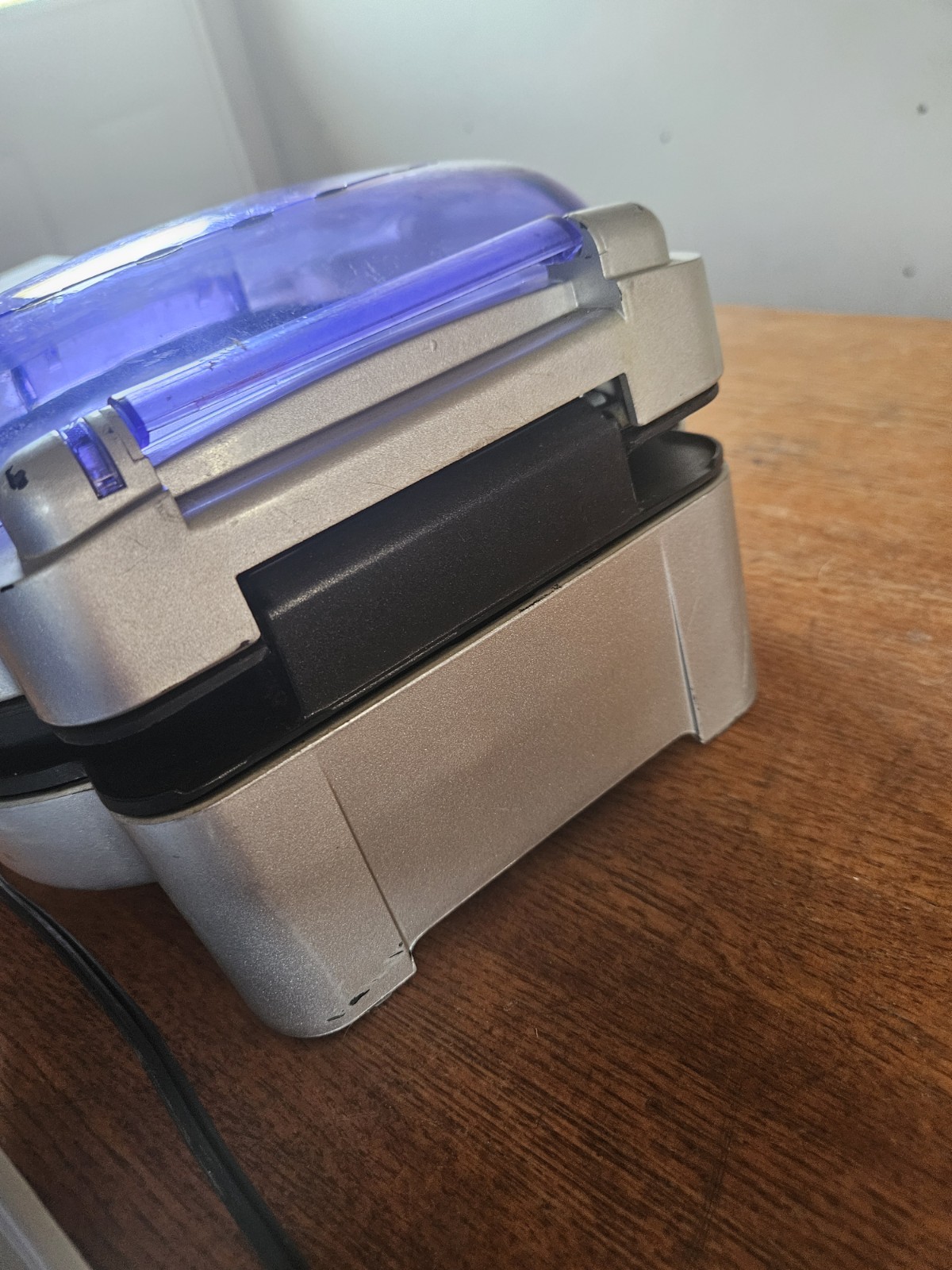 George Foreman Lean Mean Fat Reducing Grilling Machine 760W Purple/Silver