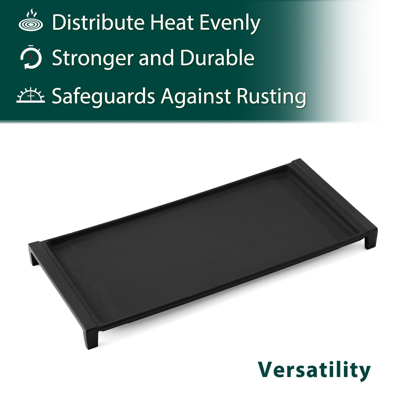 WB31X24738 WB31X49806 Cast Iron Griddle 19.5” x 9” for GE JGBS66REKSS