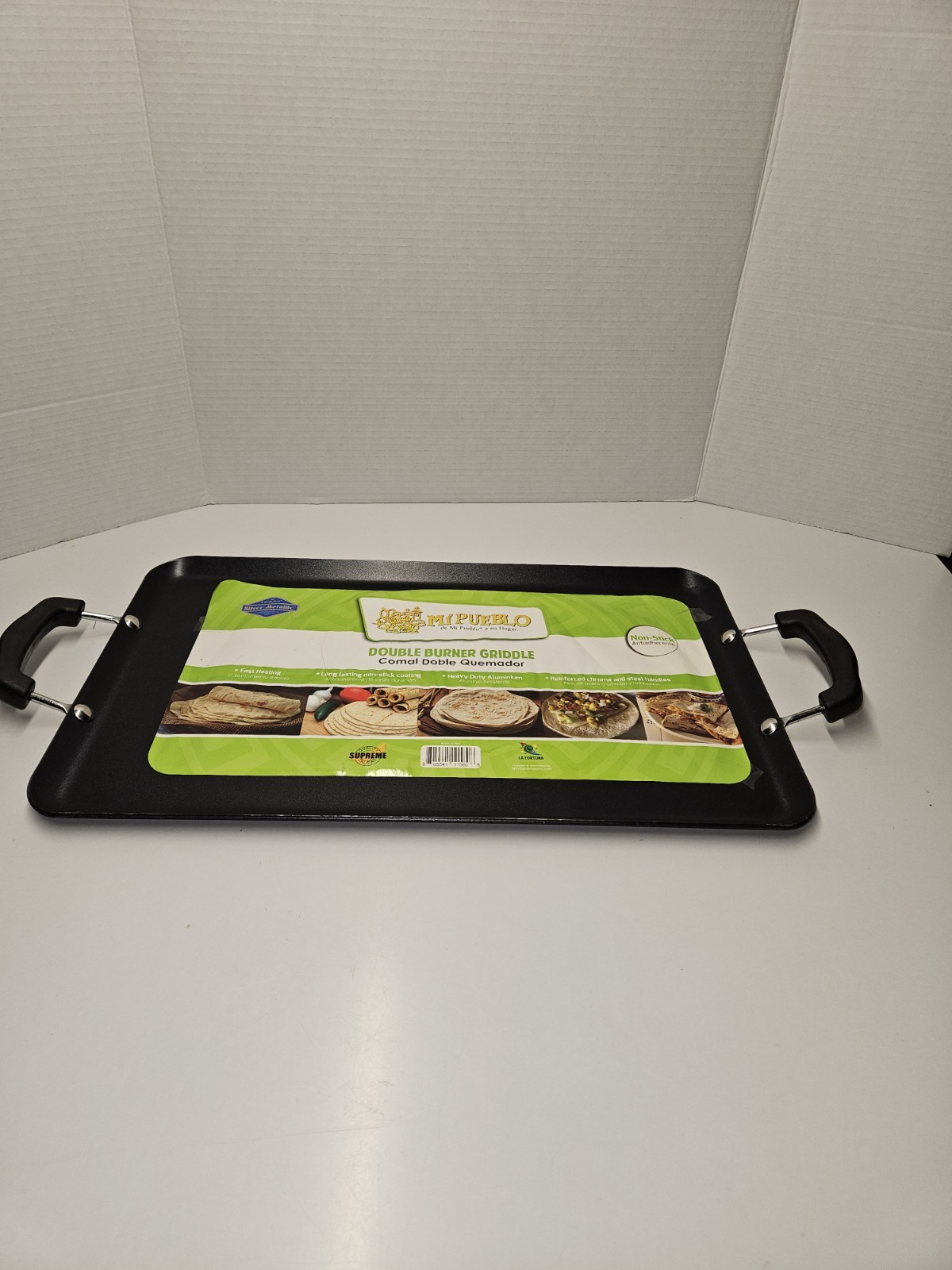Mi Pueblo Double Burner Griddle Comal Double Quemador 19″x11.5″