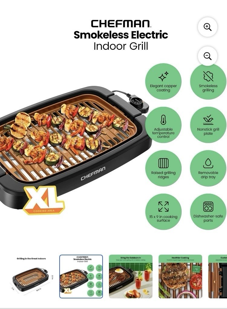 Continental – Professional 18K Signature Series – Indoor Smokeless Grill – New