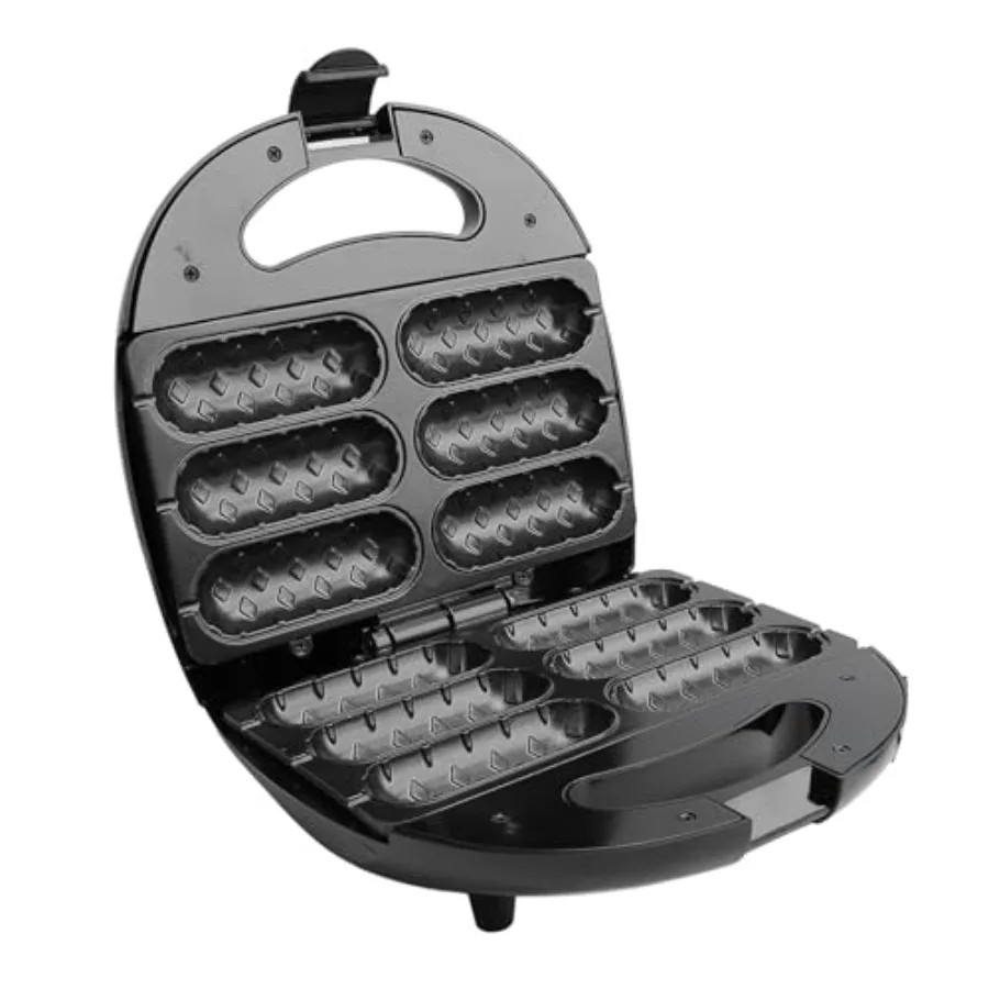 Electric Hot Dog Roller Maker 850W 6 Slot Snack Machine for Sausage Rolls