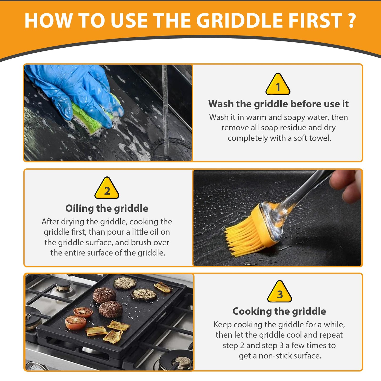 Flameduty Upgraded Wb31X24738 Cast Iron Griddle Replacement For Ge General