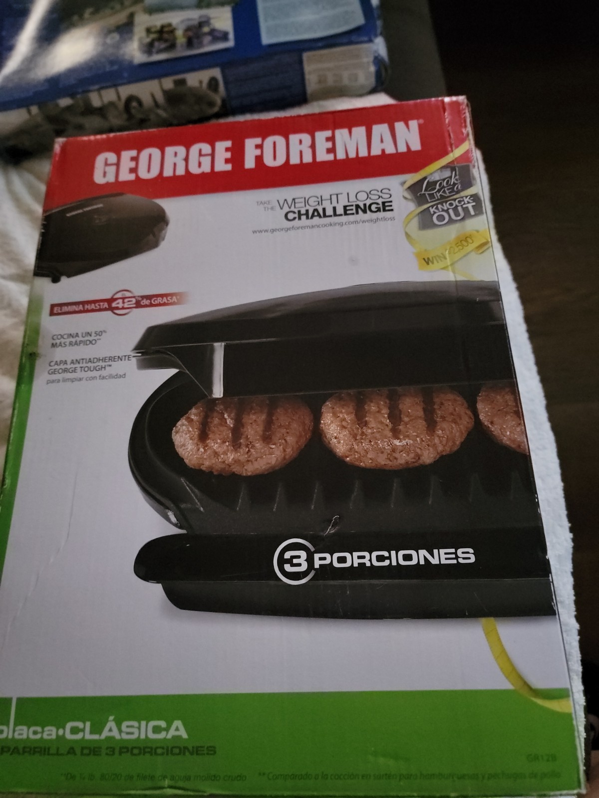 George Foreman Electric Indoor Grill 3 Servings