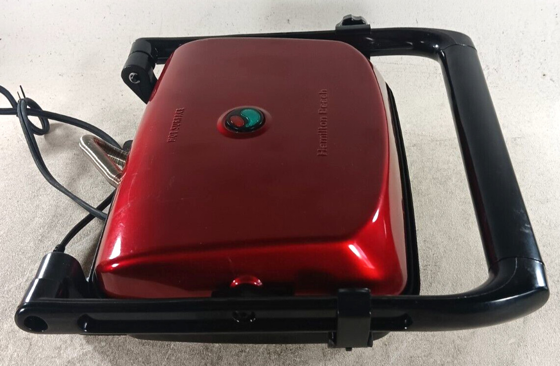 Hamilton Beach Electric Panini Press Grill Gourmet Sandwich Maker Locking Lid