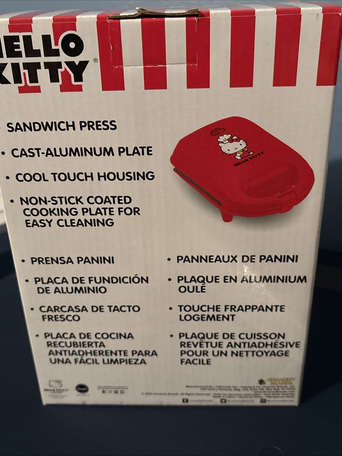 New Red Hello Kitty Grilled Cheese Sandwich Press Maker Panini Non-Stick