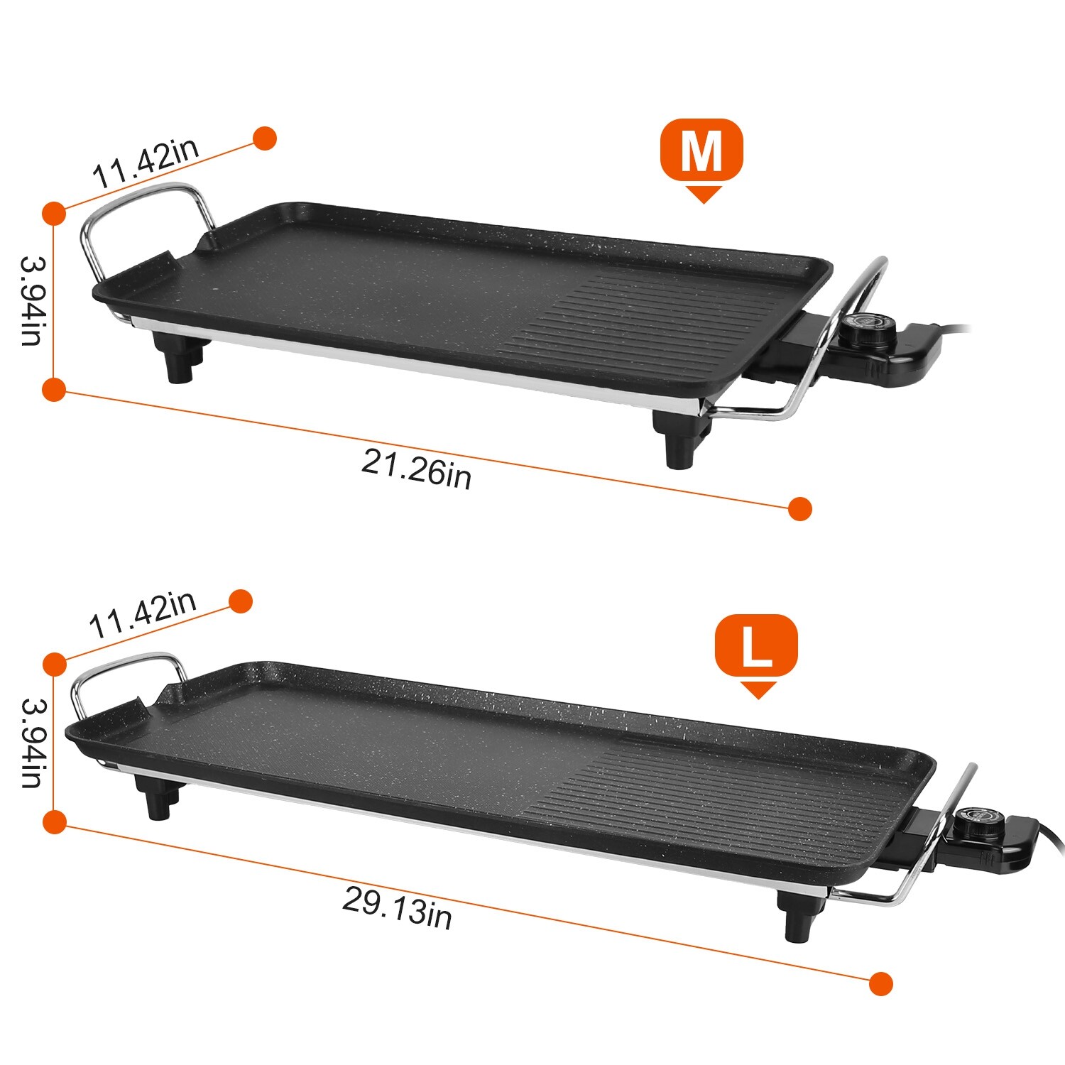 New Electric BBQ Grill Griddle, Non-Stick Tabletop for Indoor/Outdoor