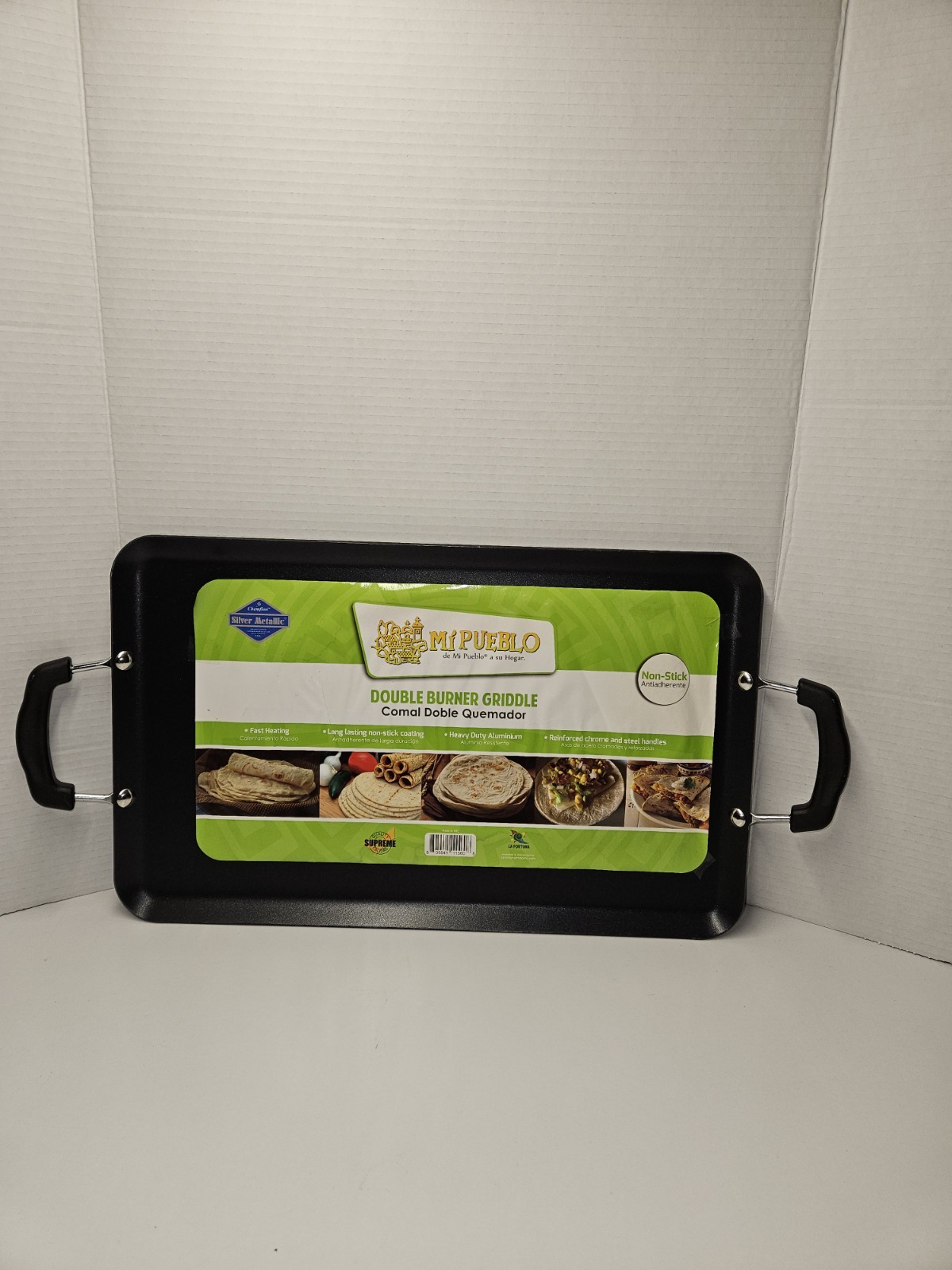 Mi Pueblo Double Burner Griddle Comal Double Quemador 19″x11.5″