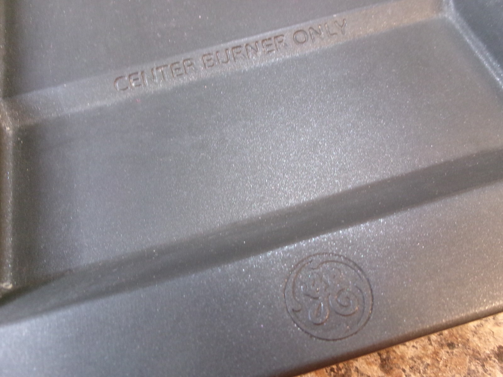 Vintage GE General Electric Cast Aluminum Center Burner Griddle