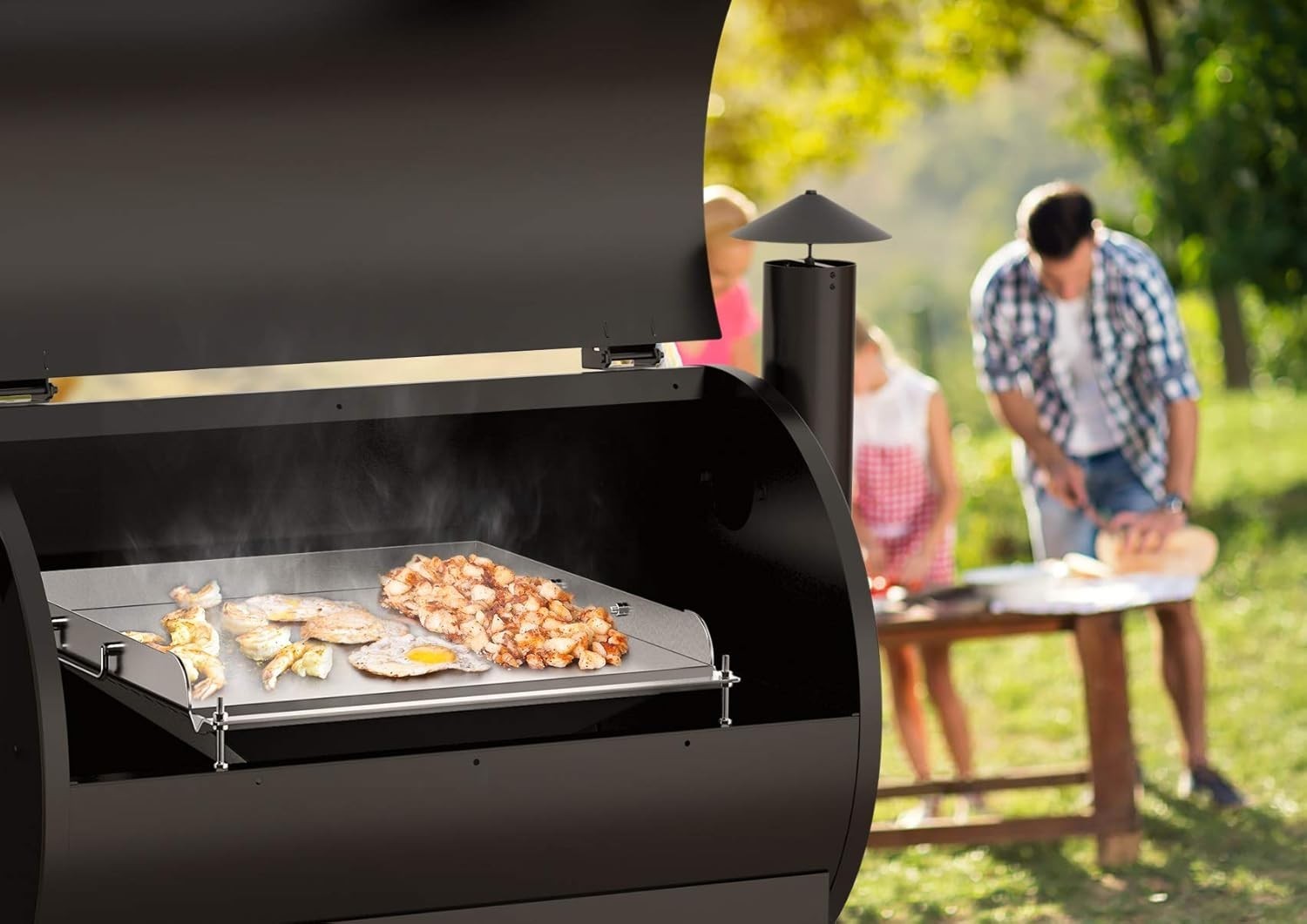 Stanbroil Griddle Insert for Pellet Grill, 17.5″ W x 18.6″ D Griddle Hack Attach