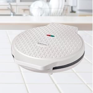 Pizza Maker Plus, 12″ Indoor Grill, 1440W, BC-2958CW, White | Nonstick Griddle