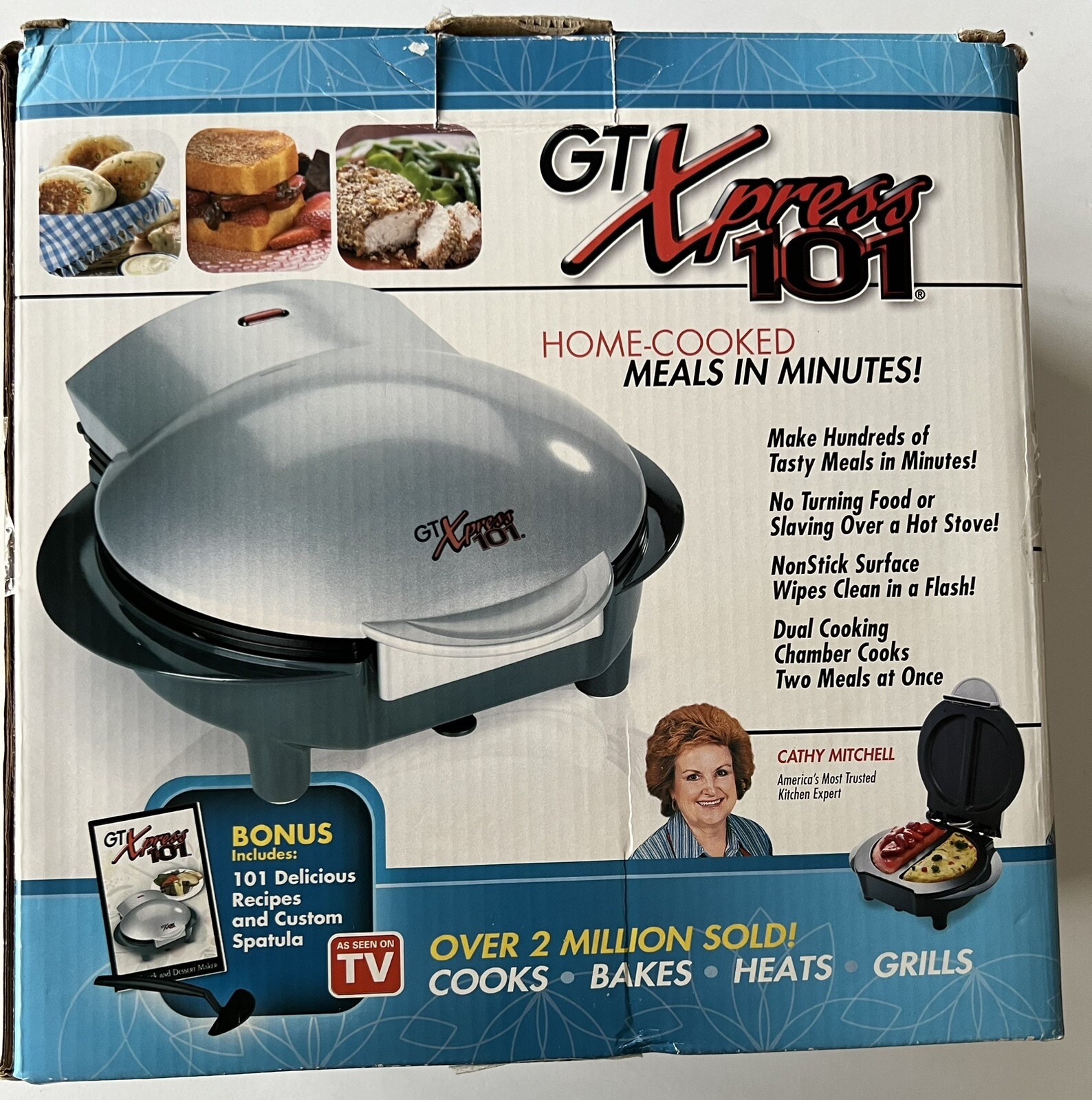 Gaiam GT Xpress 101 Delux Meal Snack And Dessert Maker Electric Indoor Grill.