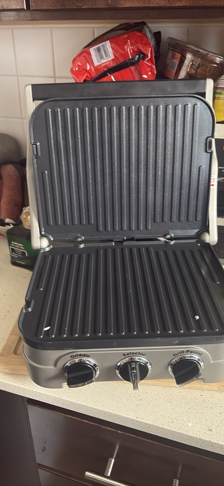 Cuisinart Griddler GR-4N Contact Grill & Griddle 1500W Stainless Steel