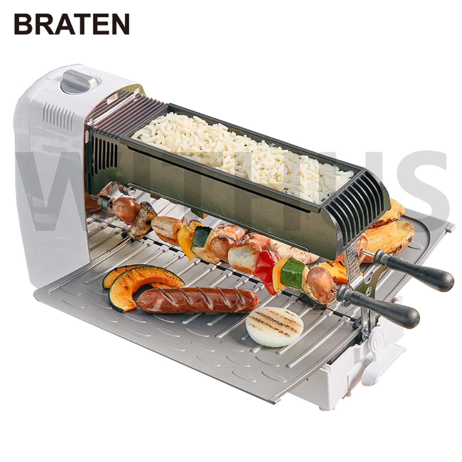 BRATEN Carpe Gusto Smokeless Grill FTBRCG for Korean BBQ, Steak, Fish & Skewers