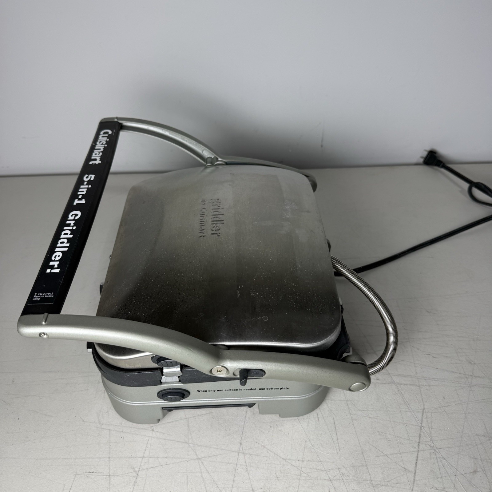 Cuisinart Griddler 5-in-1 GR-4N – Brushed Stainless Steel, 13.5″ x 11.5″