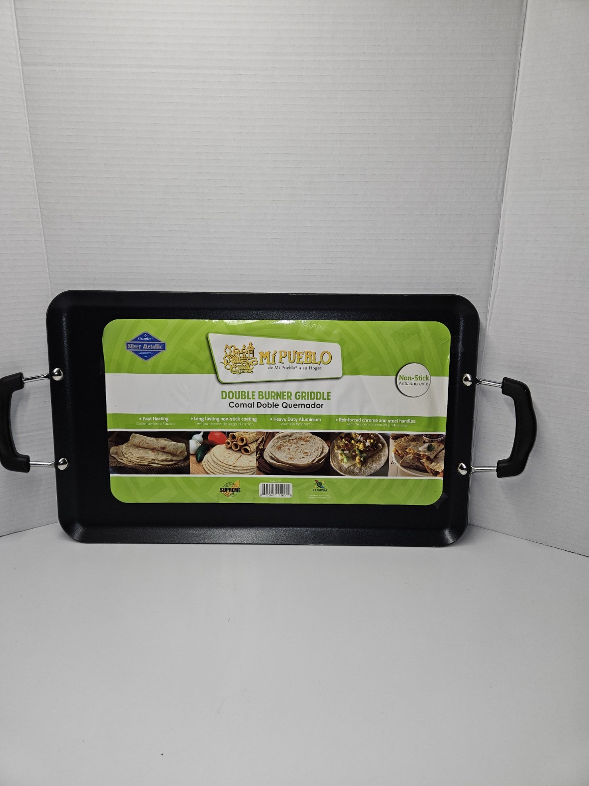 Mi Pueblo Double Burner Griddle Comal Double Quemador 19″x11.5″