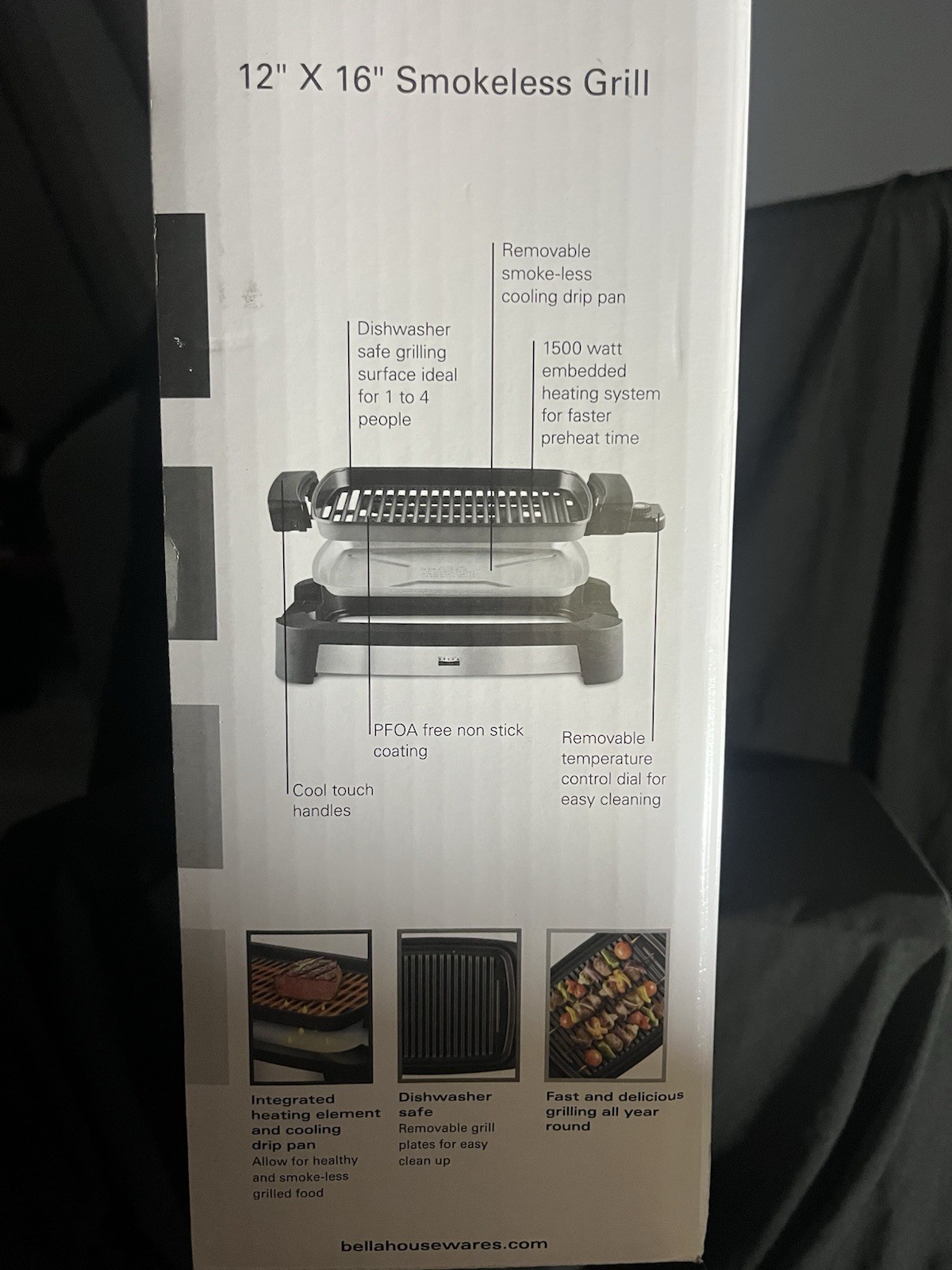 Bella Pro Series 12 X 16 Smokeless Grill