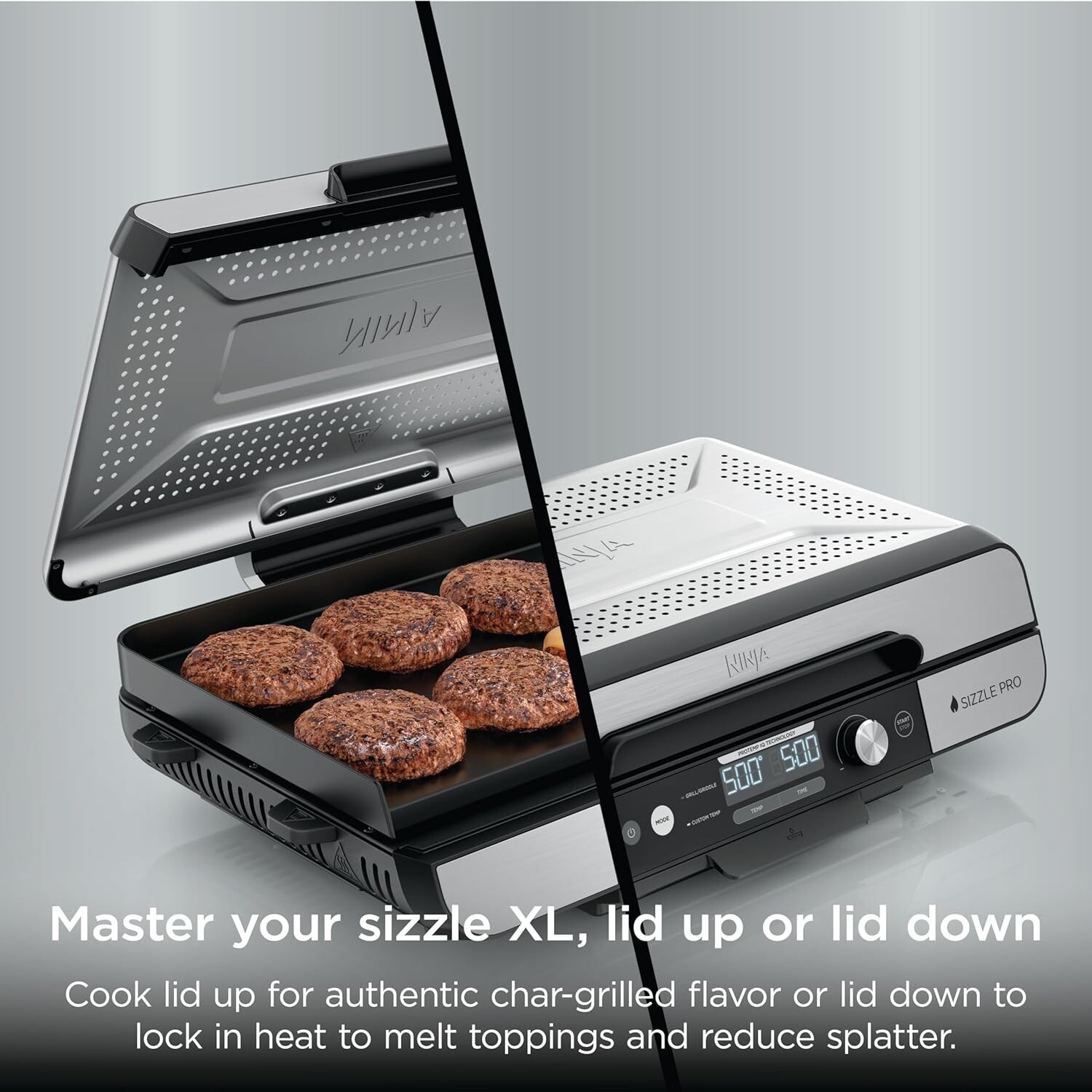 Ninja Sizzle Pro XL 20″ Indoor Griddle Grill GX101 ProTemp IQ