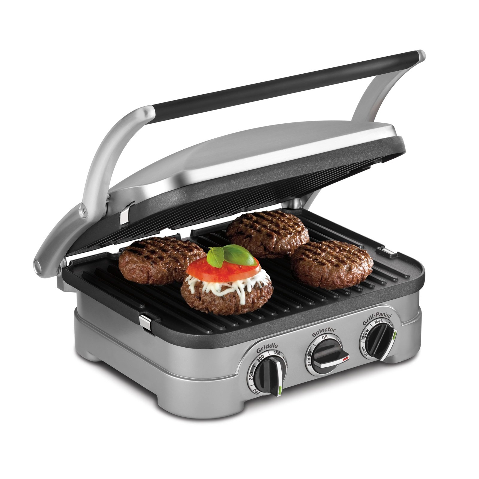 Cuisinart Griddler Indoor Grill, Panini Press, Sandwich Maker & More, GR-4NNAS
