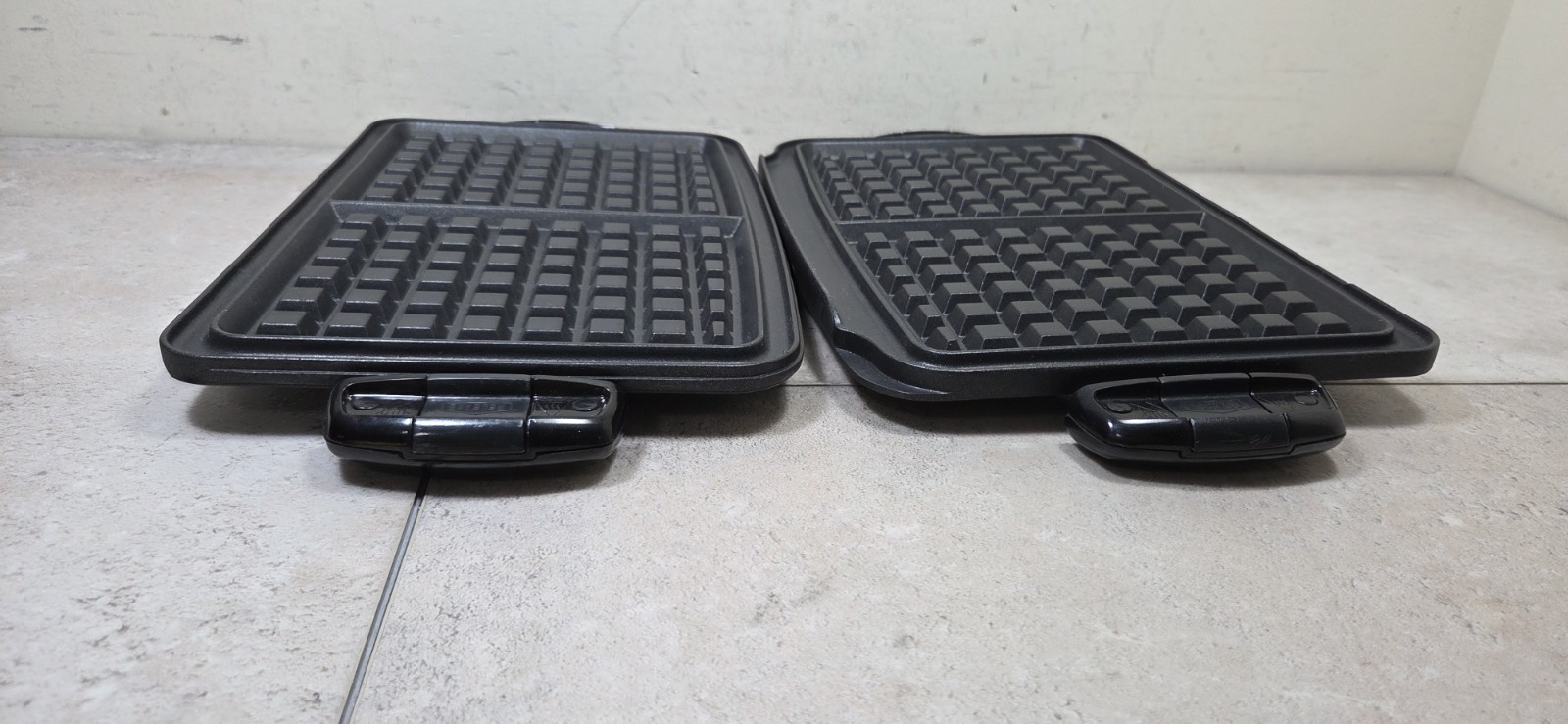 George Foreman EVOLVE Grill Non-Stick Waffle Set TSK-2610 #1#3 Lower & Upper OEM