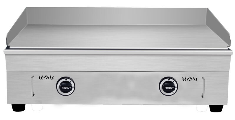 PreAsion LPG Gas Griddle Commercial Countertop Flat Grill Stainless Steel for Re