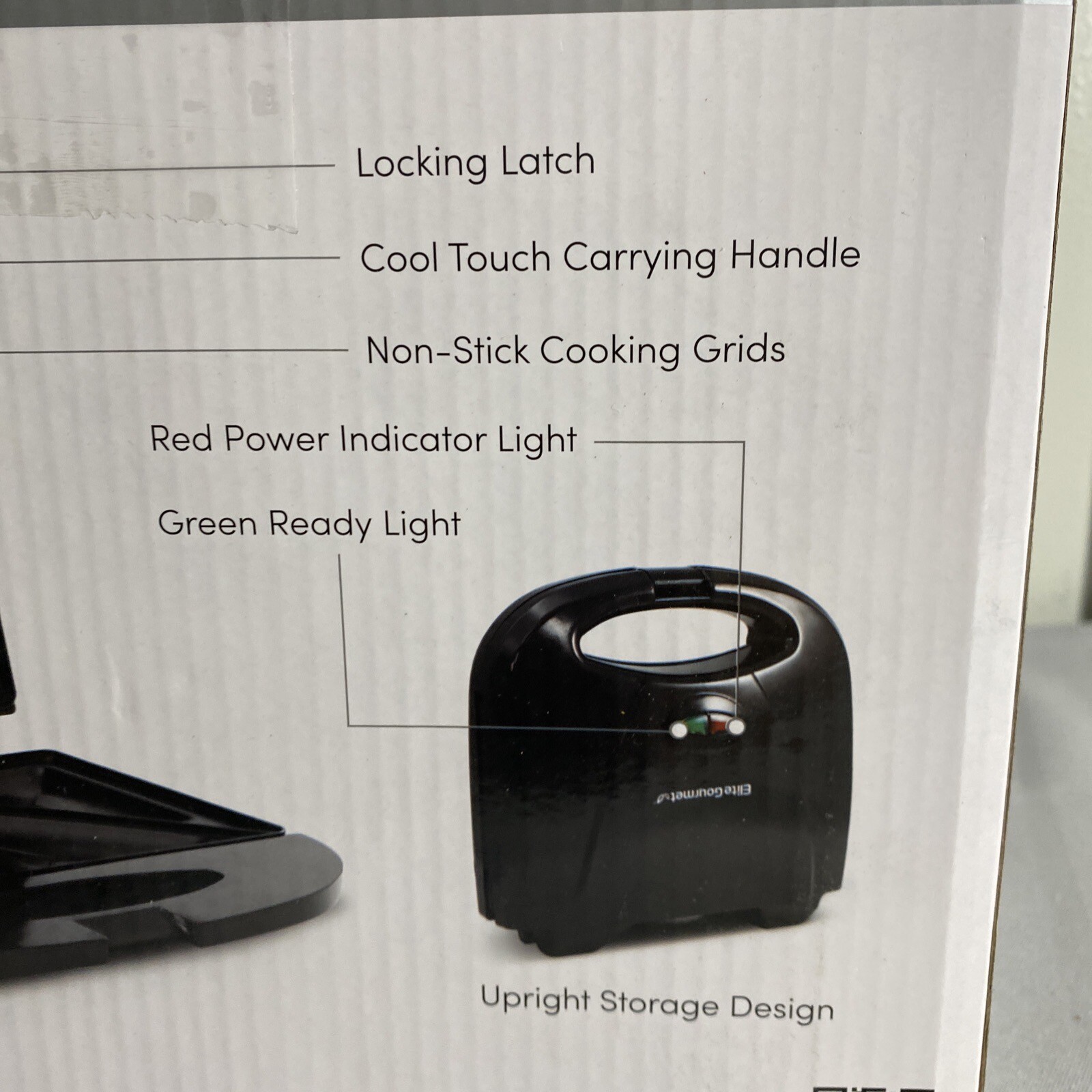 Elite Gourmet Sandwich maker , (T179)