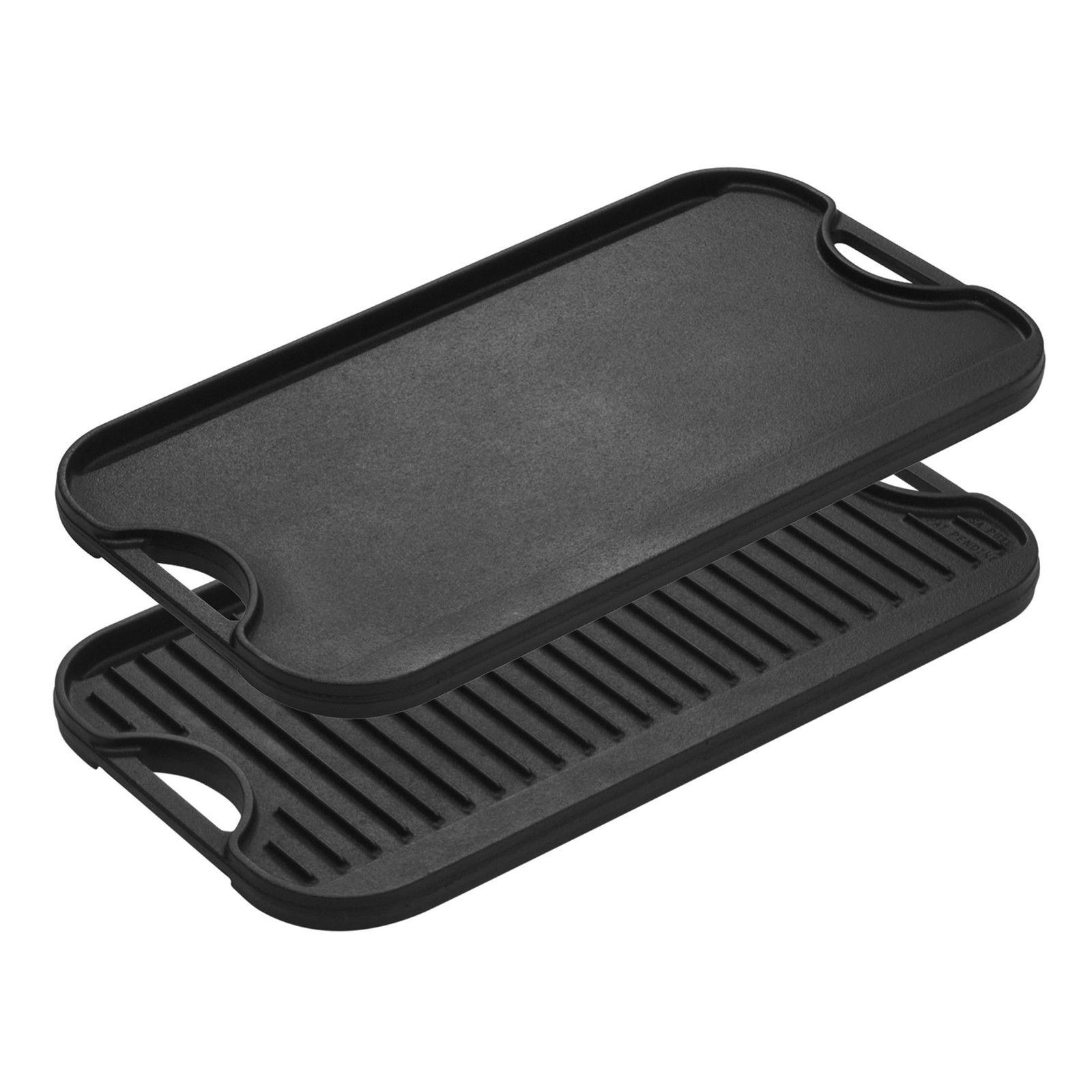 Cast Iron Reversible Grill Griddle 20×10.5 Inch Dual Sided Flat Top Cookware