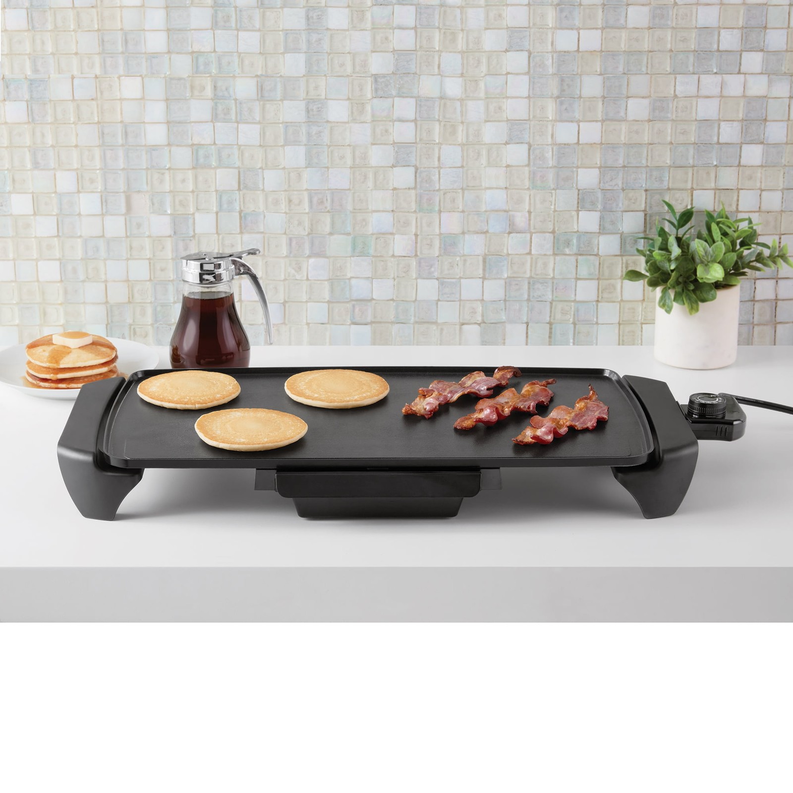 20” Plancha Comal De 1500W Electrico Antiadherente Para Cocinar Tortillas Carne