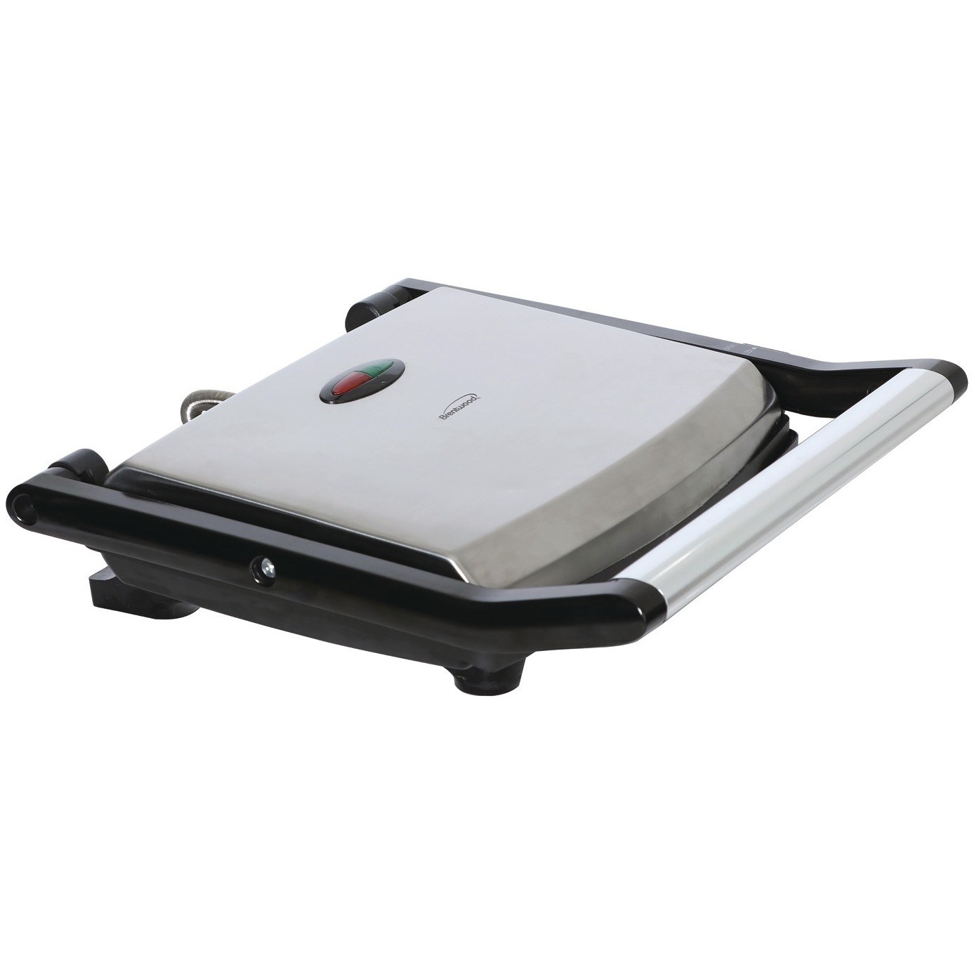 Brentwood TS651 Compact Non-Stick Panini Press 1400W Silver/Black