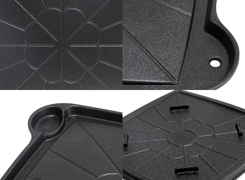 Korean KA Titanium Square Barbecue BBQ Grill Plate Pan Camping Indoor Outdoor