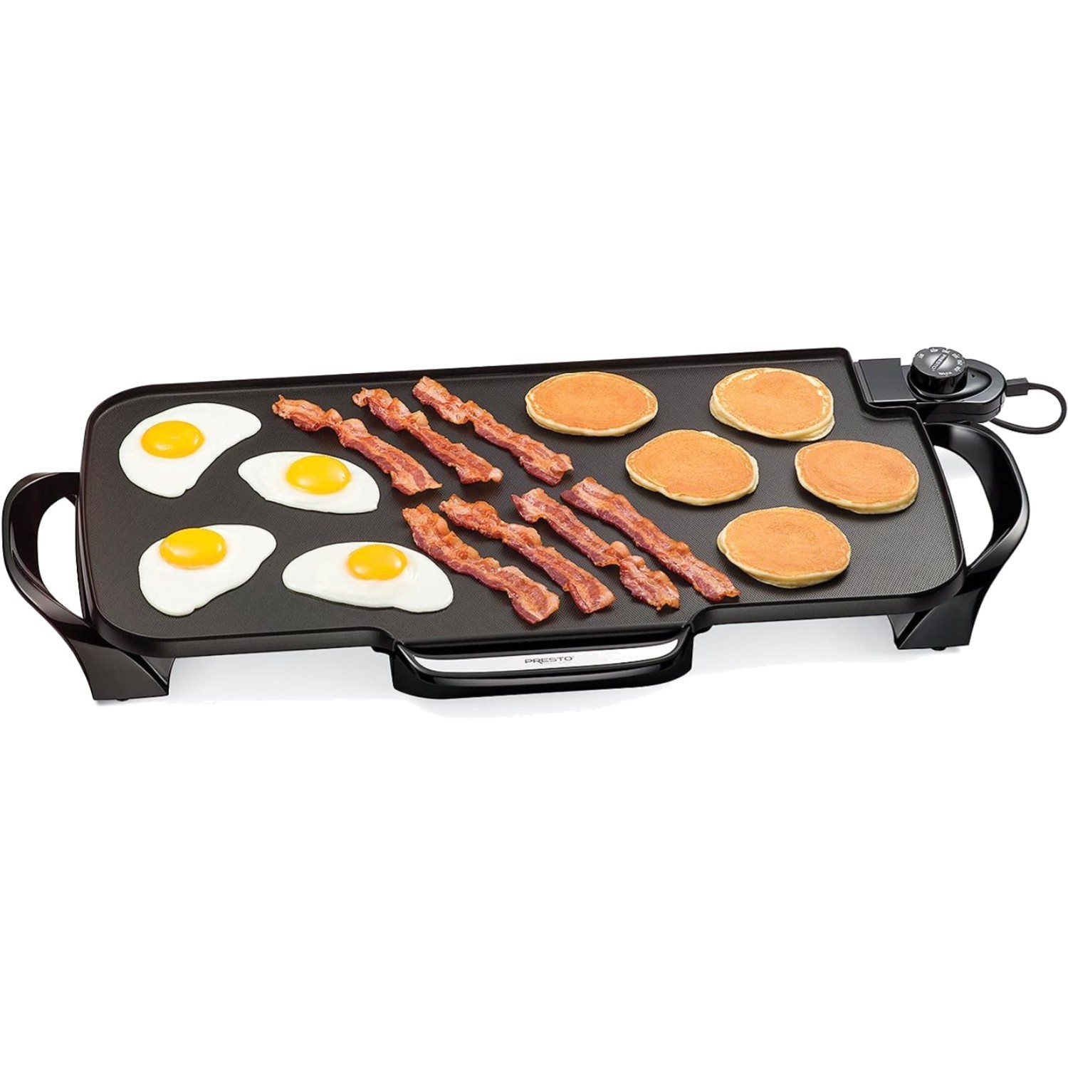 Electric Griddle Nonstick Ceramic Surface Removable Handles Extra Large Cooking