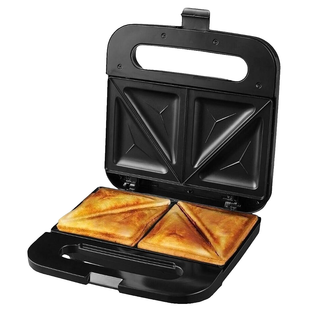 Electric Sandwich Maker, Non-Stick Cooking Plates, (GPS401B) Black