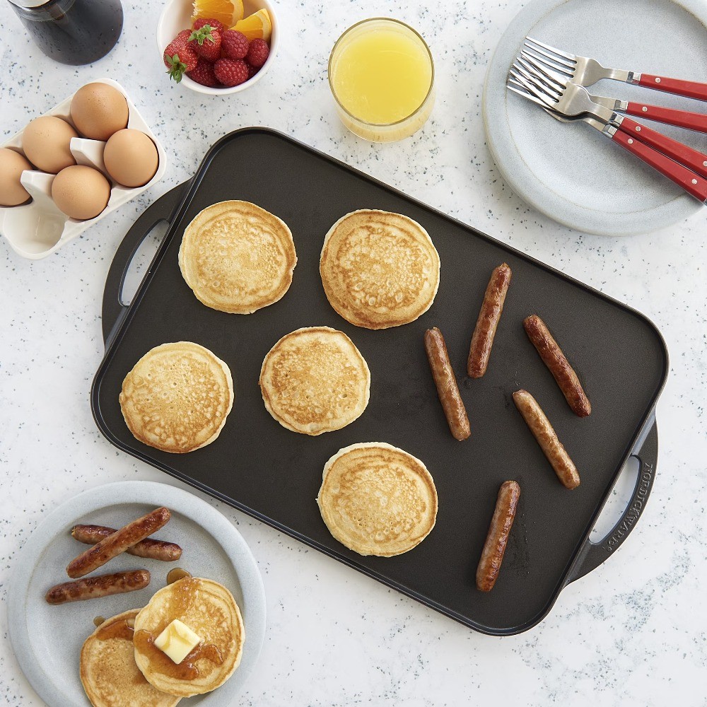 16.8″ x 11.6″ Nonstick Cast Aluminum Reversible Grill Griddle