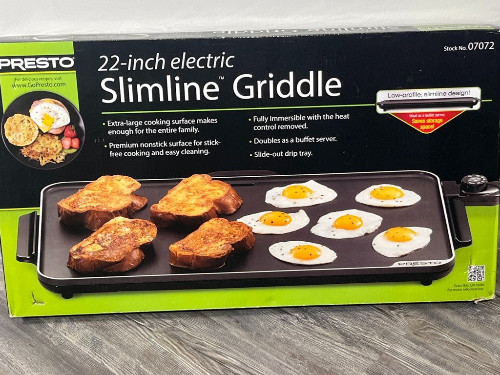Presto 07072 Electric SlimLine Griddle 22″