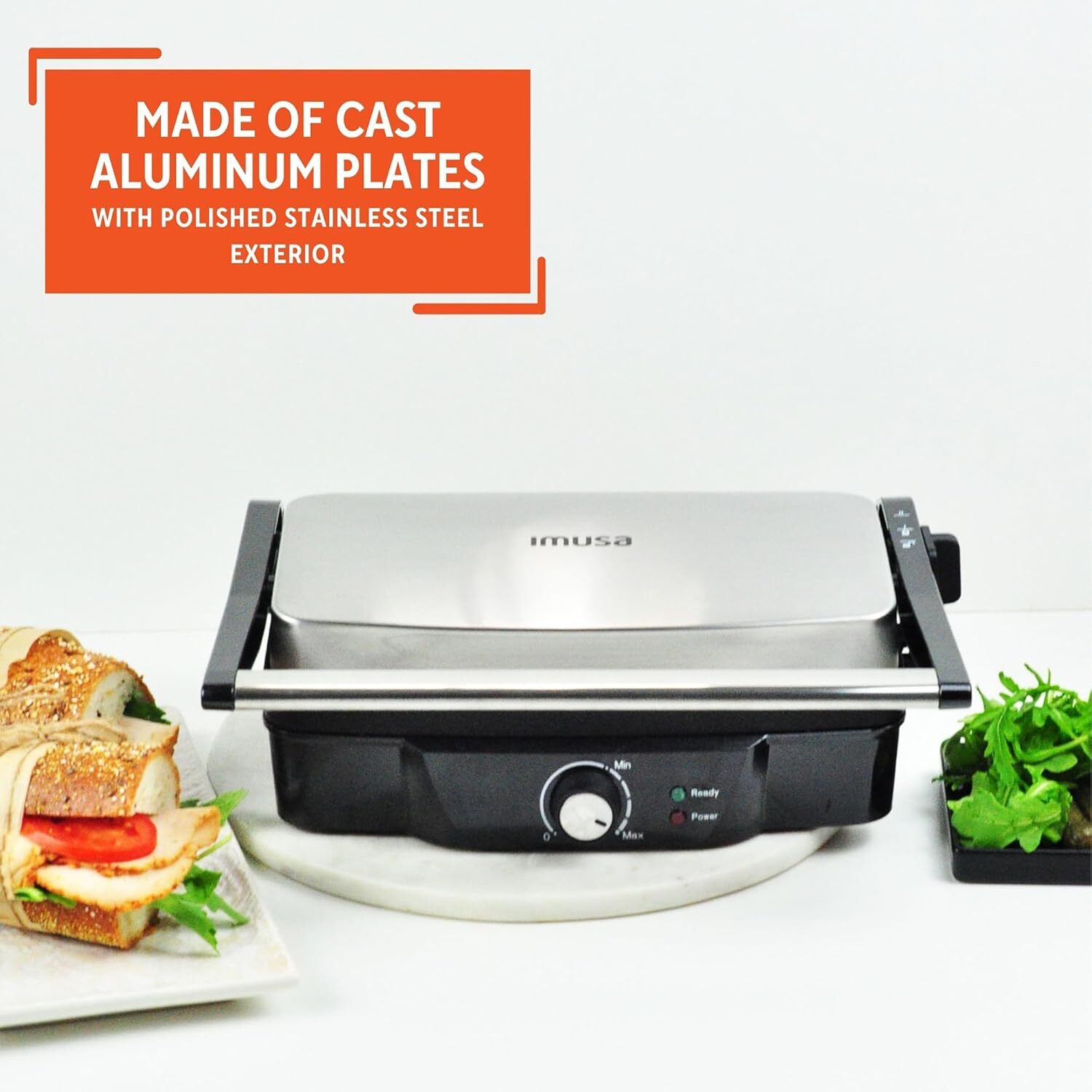 Stainless steel electric oven with adjustable temperature non-stick baking tray