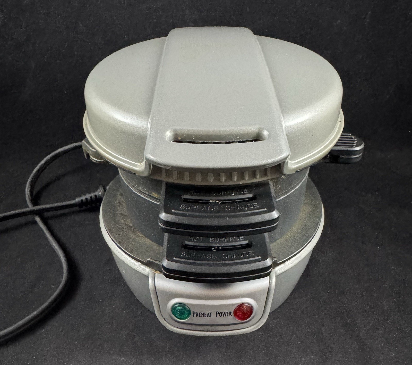 Hamilton Beach Breakfast Sandwich Maker w/ Egg Cooker Ring Silver 25475W