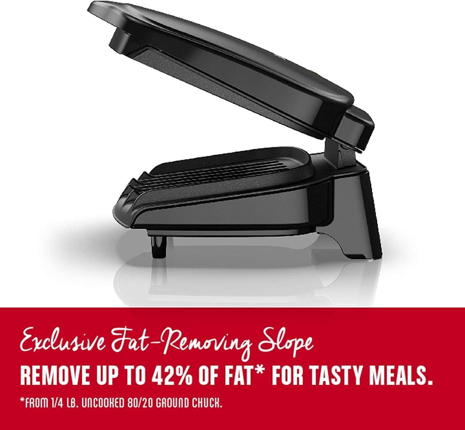 GR10B 2-Serving Mini Grill & Panini Press, Compact 7.3” x 5.6” Cooking