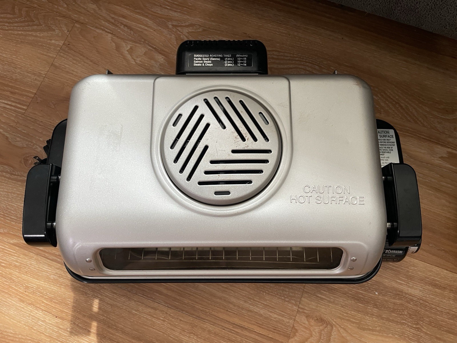 Zojirushi Fish Roaster America EF-VPC40 Fish Roaster Gray Free Shipping